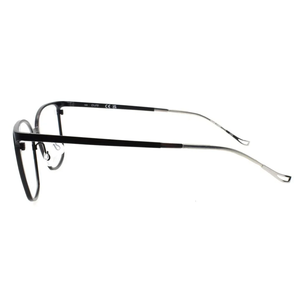 Pur Women's Black Metal Cat-Eye Glasses